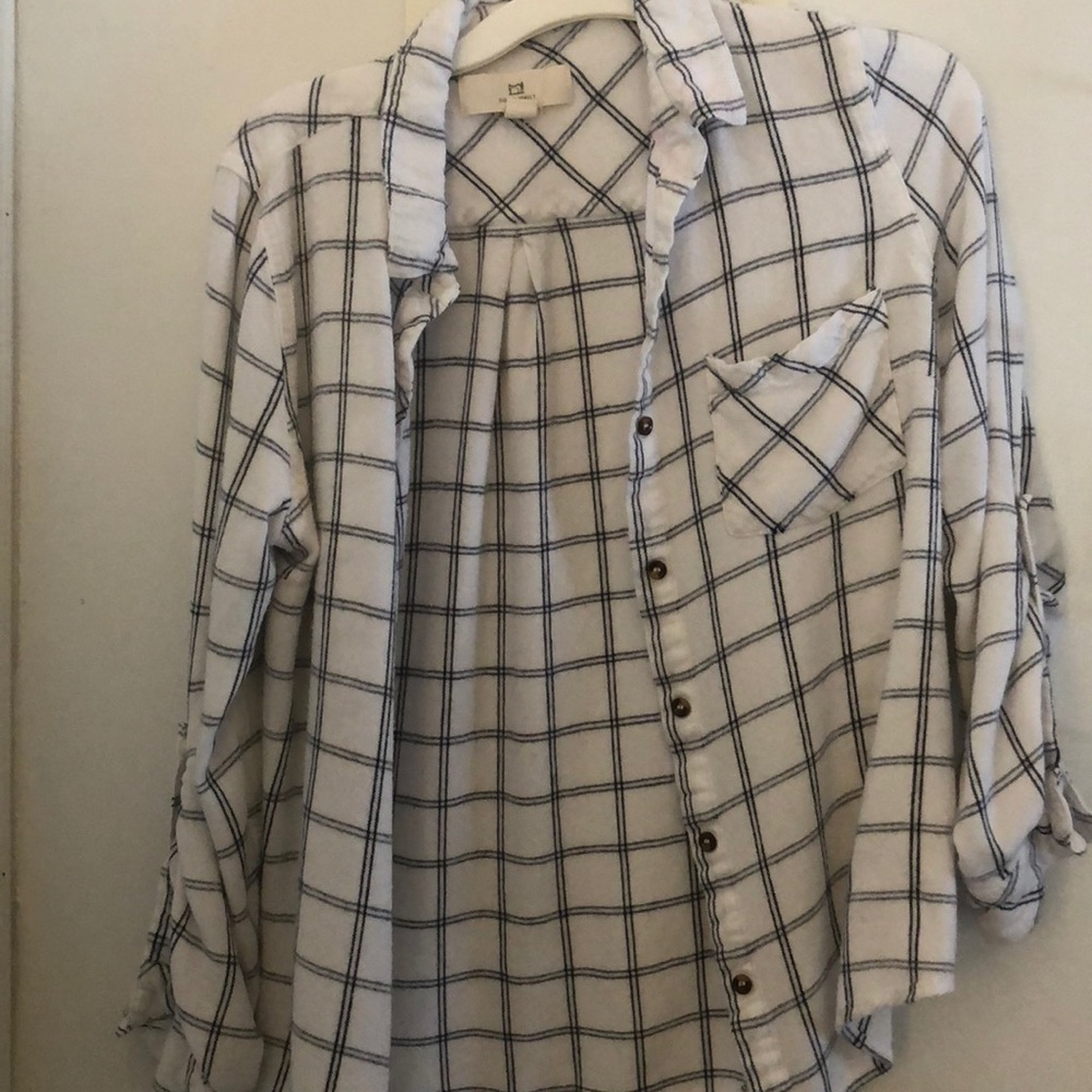 Black and white flannel